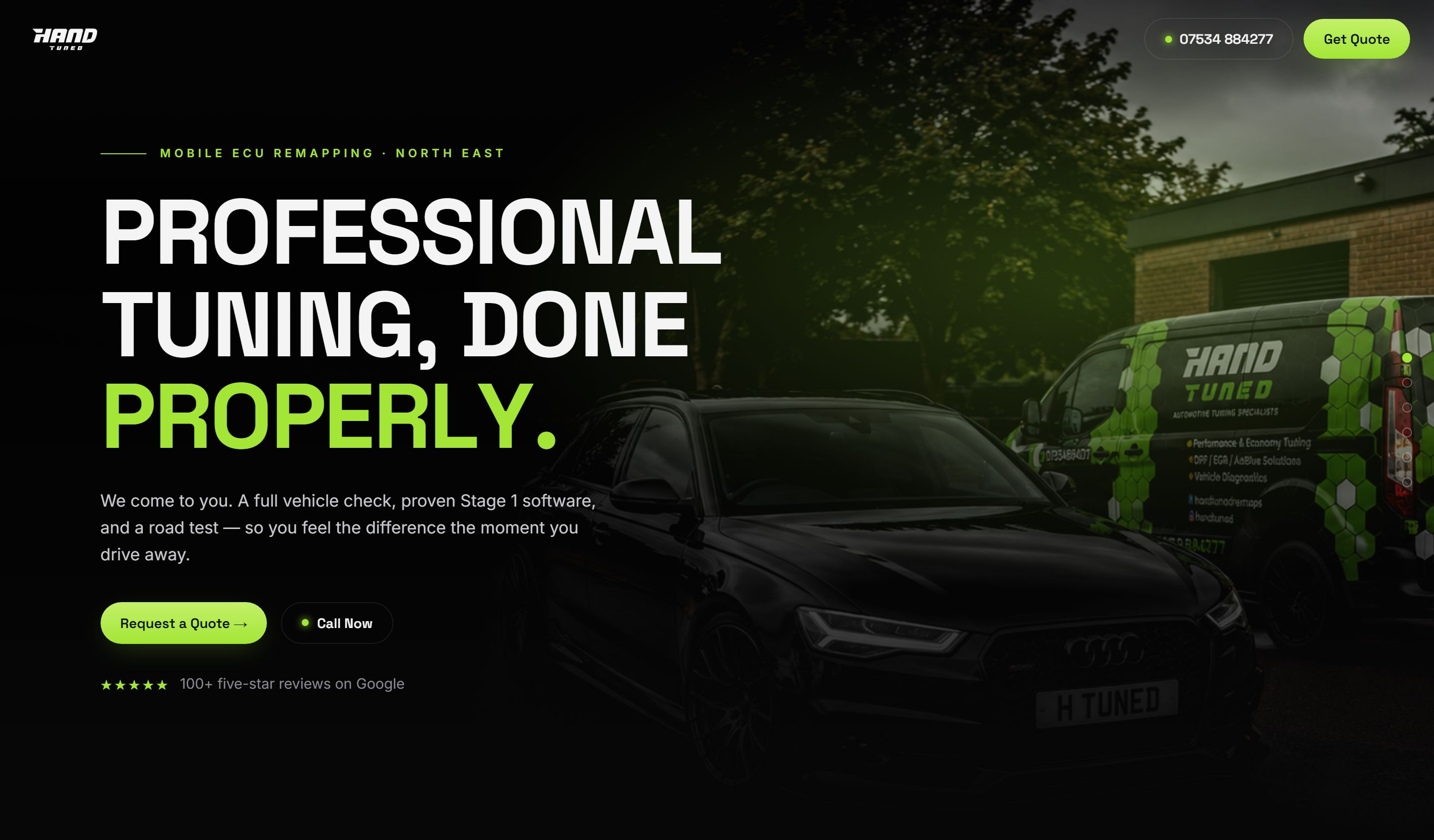 Hand Tuned website
